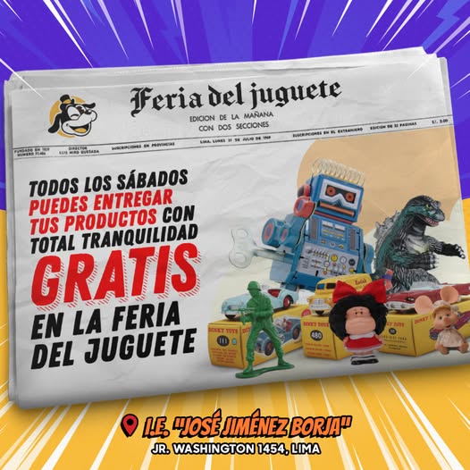 Entrega tus ventas virtuales en la Feria del Juguete Perú