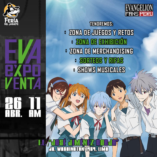 🛸 ¡Evangelion Invade la Feria del Juguete Perú! – Guía Completa del Evento